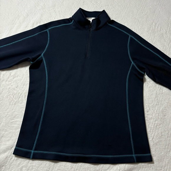 Nike Golf Athletic Blue Quarter Zip Long Sleeve - Picture 3 of 4